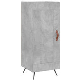 Credenza Grigio Cemento 34,5x34x180 cm in Legno truciolato