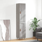 Credenza Grigio Sonoma 34,5x34x180 cm in Legno truciolato