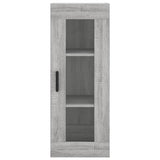 Credenza Grigio Sonoma 34,5x34x180 cm in Legno truciolato