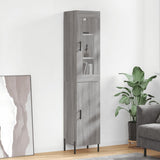 Credenza Grigio Sonoma 34,5x34x180 cm in Legno truciolato