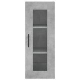 Credenza Grigio Cemento 34,5x34x180 cm in Legno truciolato