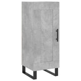 Credenza Grigio Cemento 34,5x34x180 cm in Legno truciolato