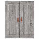 Credenza Grigio Sonoma 69,5x34x180 cm in Legno truciolato