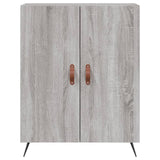 Credenza Grigio Sonoma 69,5x34x180 cm in Legno truciolato