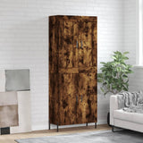 Credenza Rovere Fumo 69,5x34x180 cm in Legno truciolato