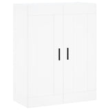 Credenza Bianca 69,5x34x180 cm in Legno truciolato