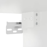 Credenza Bianca 69,5x34x180 cm in Legno truciolato