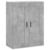 Credenza Grigio Cemento 69,5x34x180 cm in Legno truciolato