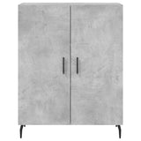 Credenza Grigio Cemento 69,5x34x180 cm in Legno truciolato