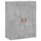 Credenza Grigio Cemento 69,5x34x180 cm in Legno truciolato