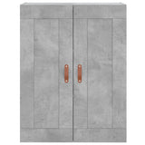 Credenza Grigio Cemento 69,5x34x180 cm in Legno truciolato