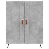 Credenza Grigio Cemento 69,5x34x180 cm in Legno truciolato