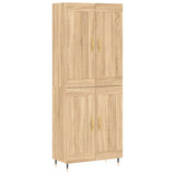 Credenza Rovere Sonoma 69,5x34x180 cm in Legno truciolato