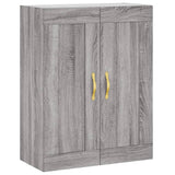 Credenza Grigio Sonoma 69,5x34x180 cm in Legno truciolato