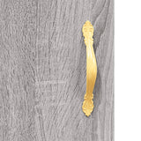 Credenza Grigio Sonoma 69,5x34x180 cm in Legno truciolato