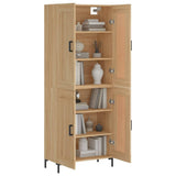 Credenza Rovere Sonoma 69,5x34x180 cm in Legno truciolato