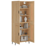 Credenza Rovere Sonoma 69,5x34x180 cm in Legno truciolato