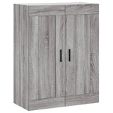 Credenza Grigio Sonoma 69,5x34x180 cm in Legno truciolato