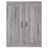 Credenza Grigio Sonoma 69,5x34x180 cm in Legno truciolato