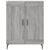 Credenza Grigio Sonoma 69,5x34x180 cm in Legno truciolato