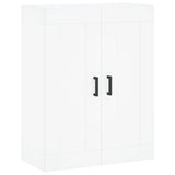 Credenza Bianca 69,5x34x180 cm in Legno truciolato