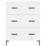 Credenza Bianca 69,5x34x180 cm in Legno truciolato