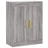 Credenza Grigio Sonoma 69,5x34x180 cm in Legno truciolato