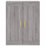 Credenza Grigio Sonoma 69,5x34x180 cm in Legno truciolato