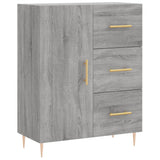 Credenza Grigio Sonoma 69,5x34x180 cm in Legno truciolato