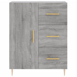 Credenza Grigio Sonoma 69,5x34x180 cm in Legno truciolato