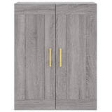 Credenza Grigio Sonoma 69,5x34x180 cm in Legno truciolato