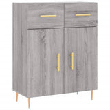 Credenza Grigio Sonoma 69,5x34x180 cm in Legno truciolato