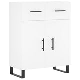 Credenza Bianca 69,5x34x180 cm in Legno truciolato