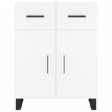 Credenza Bianca 69,5x34x180 cm in Legno truciolato