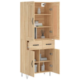 Credenza Rovere Sonoma 69,5x34x180 cm in Legno truciolato