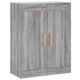 Credenza Grigio Sonoma 69,5x34x180 cm in Legno truciolato