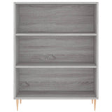 Credenza Grigio Sonoma 69,5x34x180 cm in Legno truciolato