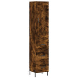 Credenza Rovere Fumo 34,5x34x180 cm in Legno truciolato