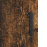Credenza Rovere Fumo 34,5x34x180 cm in Legno truciolato