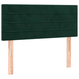 Giroletto a Molle con Materasso Verde Scuro 120x200 cm Velluto