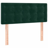 Giroletto a Molle con Materasso Verde Scuro 120x200 cm Velluto