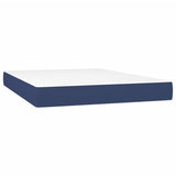 Giroletto a Molle con Materasso Blu 140x200 cm in Tessuto