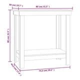 Banco da Lavoro 80x50x80 cm in Legno Massello di Pino