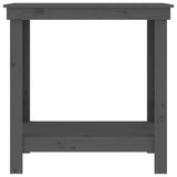 Banco da Lavoro Grigio 80x50x80 cm in Legno Massello di Pino