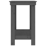 Banco da Lavoro Grigio 80x50x80 cm in Legno Massello di Pino