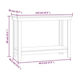 Banco da Lavoro 110x50x80 cm in Legno Massello di Pino