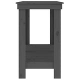 Banco da Lavoro Grigio 140x50x80 cm in Legno Massello di Pino