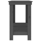 Banco da Lavoro Grigio 140x50x80 cm in Legno Massello di Pino