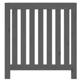 Copertura Termosifone Grigia 79,5x19x84 cm Legno Massello Pino