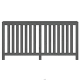 Copertura Termosifone Grigia 169x19x84 cm Legno Massello Pino